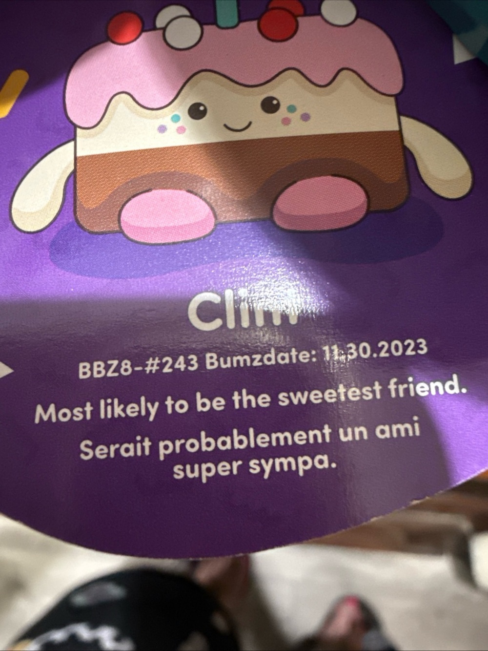 Bum Bumz “Clint” Birthday Cake 7.5” Plush Partybumz NWT - Picture 7 of 14
